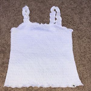 Never worn white smocked tank top from Abercrombie